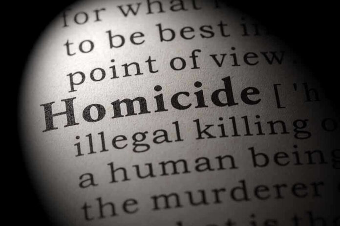 348298622 Magnified text showing definition of homicide.
