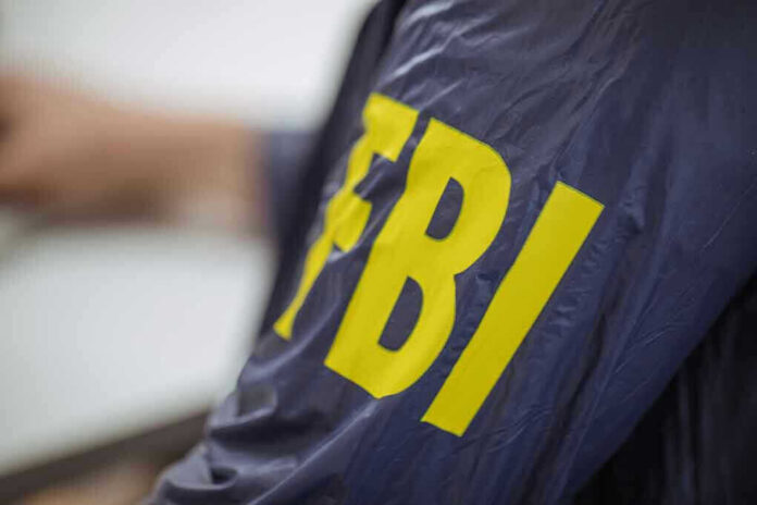 FBI jacket with yellow lettering.